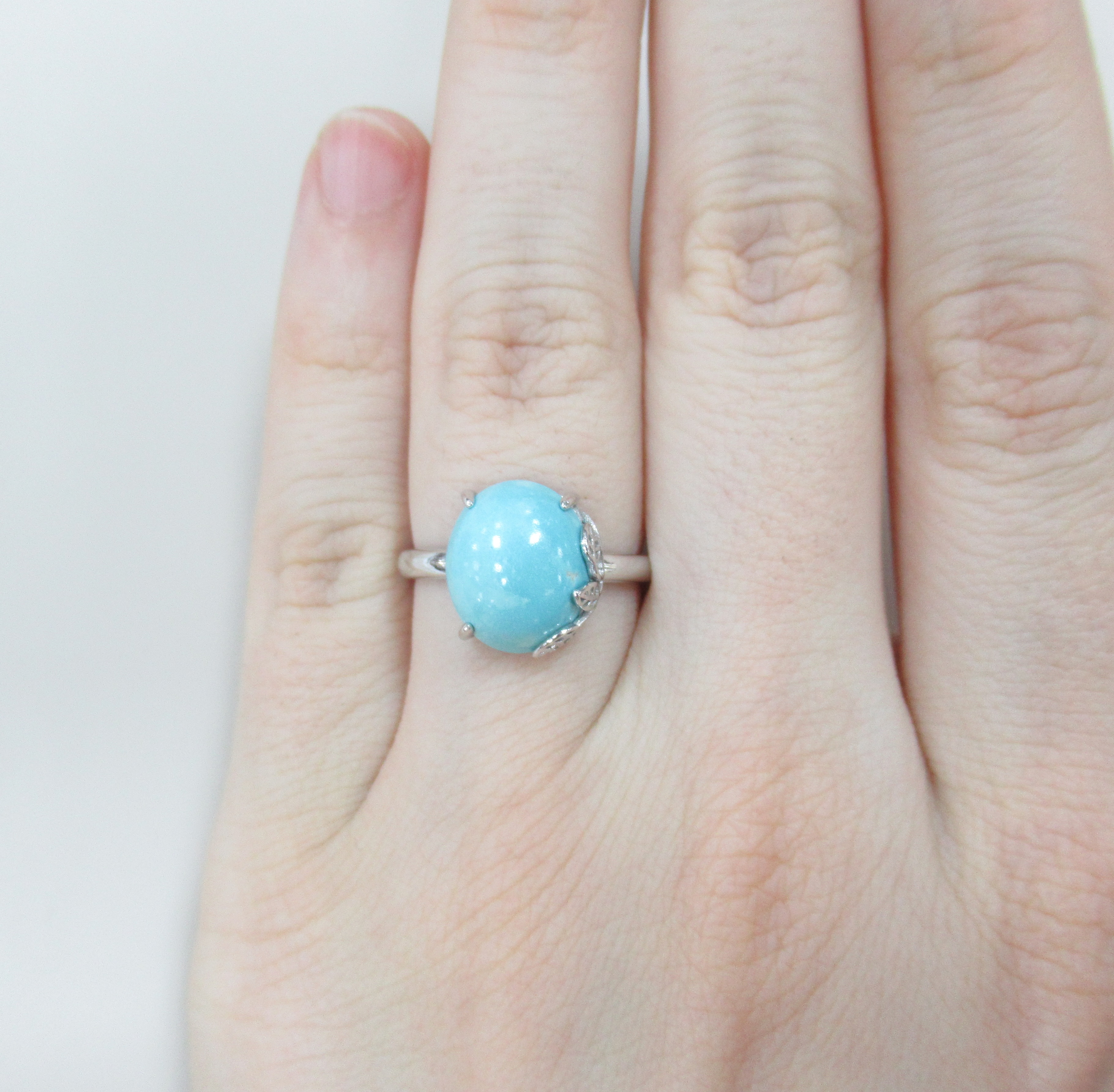 Серебряное кольцо с бирюзой